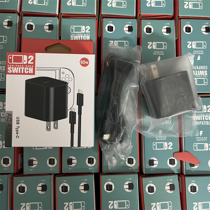 PD punjač za Switch2 60W Brzo punjenje ABS
