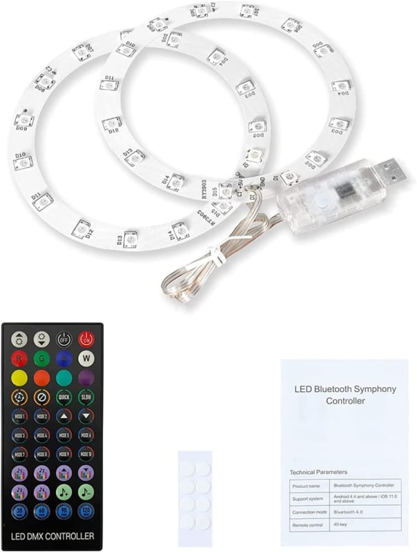 PS5 Slim Lumină Ambientală cu Bandă de Lumină, Funcție de Captare a Sunetului, Interfață USB, Telecomandă