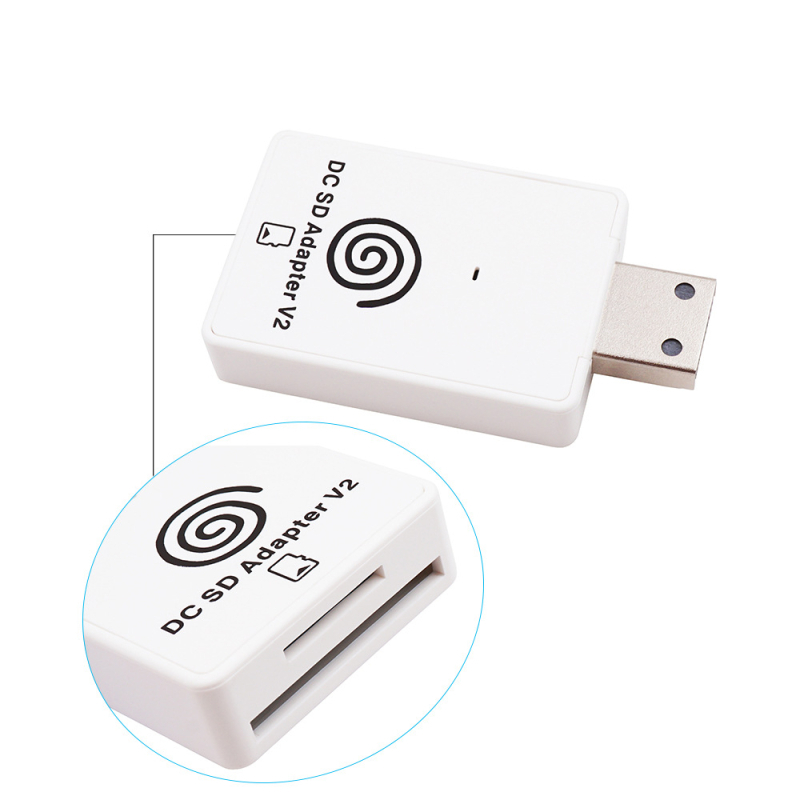 Dreamcast SD/TF čitač kartica s Dreamshell v4.0 - ABS, kompatibilan s Dreamcastom, težina 130 g