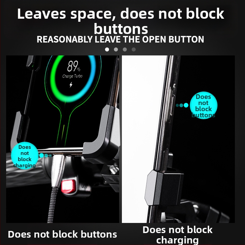 Suport universal pentru telefon mobil cu umbrelă, pe braț auto — ABS + aliaj, certificat 3C (2022152202040936)