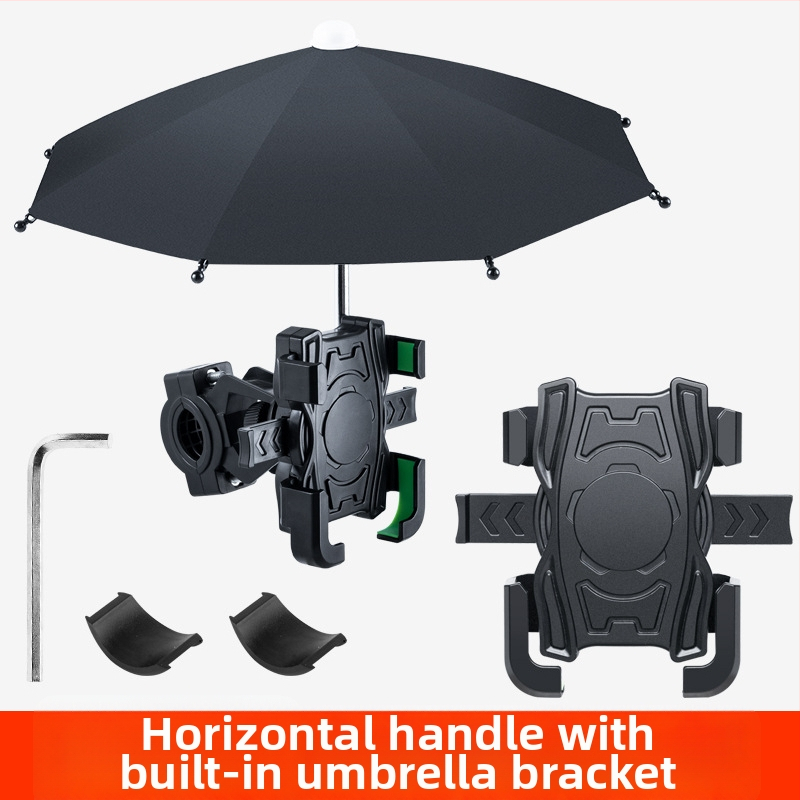 Suport universal pentru telefon mobil cu umbrelă, pe braț auto — ABS + aliaj, certificat 3C (2022152202040936)