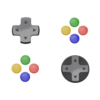Capace D-Pad din silicon NS2 Switch, generația a 2-a, pentru taste cu cruce și săgeți circulare