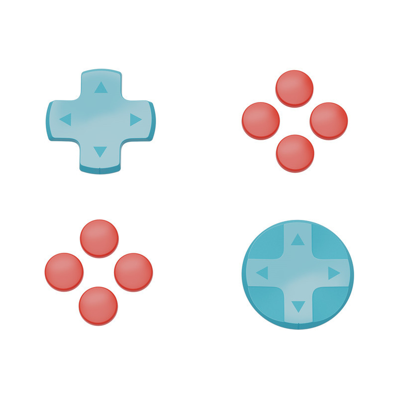 Capace D-Pad din silicon NS2 Switch, generația a 2-a, pentru taste cu cruce și săgeți circulare