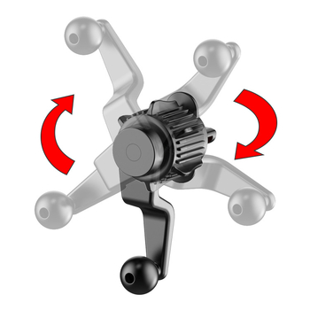 Suport auto pentru telefon și tabletă – montaj universal pe gură de aer, rotativ, prindere cu clips