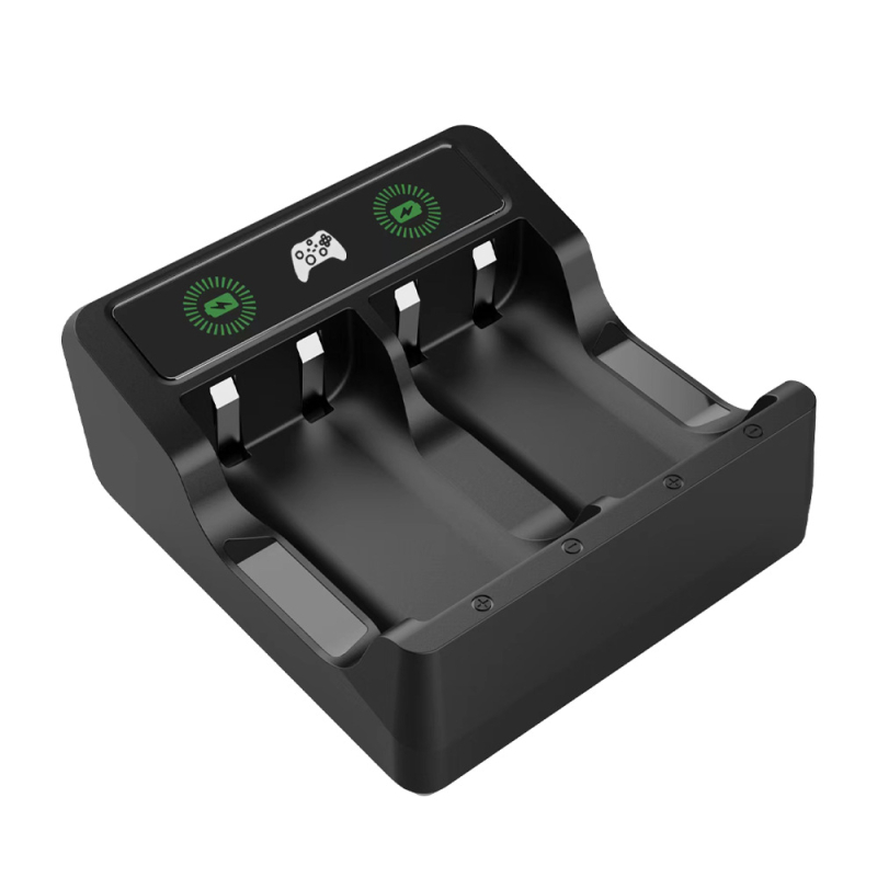 Pachet baterii reîncărcabile Xbox cu încărcător dublu pentru controlere – 2x2650mAh NiMH, Type-C, încărcare rapidă, protecție și indicator de încărcare, compatibil Series X/S și Xbox One