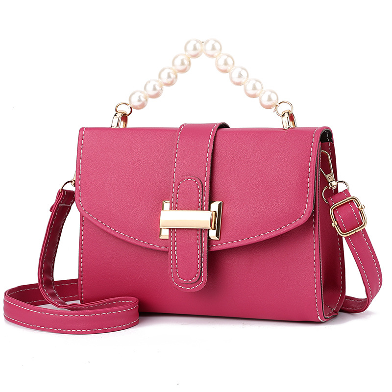 Geantă crossbody, formă pătrată orizontală, PU material, stil street fashion, închidere cu capac, buzunar interior laminat cu fermoar