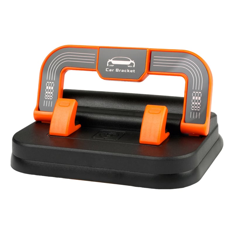 Suport auto 2 în 1 pentru telefon și suport pentru navigație pe bord, montaj cu bandă, rotire 360°, compatibil universal, suport pentru plăcuță de parcare temporară