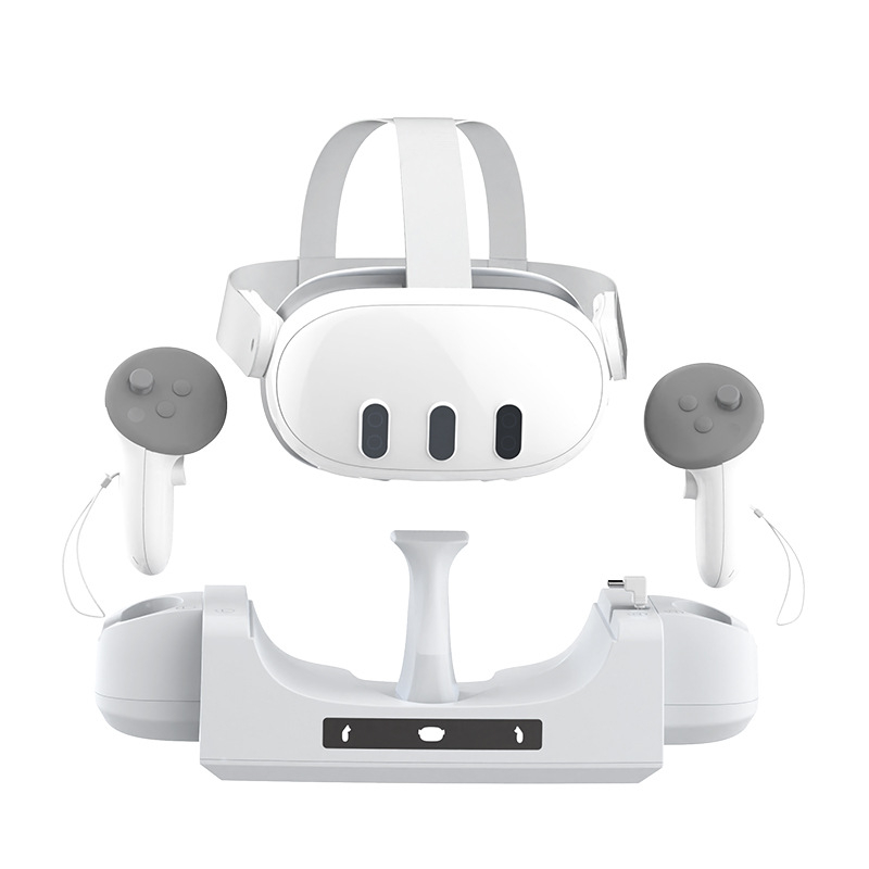 Zidna baza za punjenje za Meta Quest 3 kontrolere + držač VR kacige HBV-Q11 (ABS, 436 g, kompatibilan s Meta Quest 3)