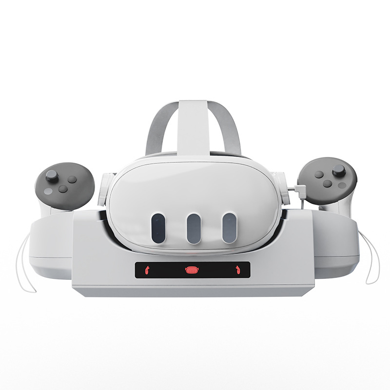 Zidna baza za punjenje za Meta Quest 3 kontrolere + držač VR kacige HBV-Q11 (ABS, 436 g, kompatibilan s Meta Quest 3)