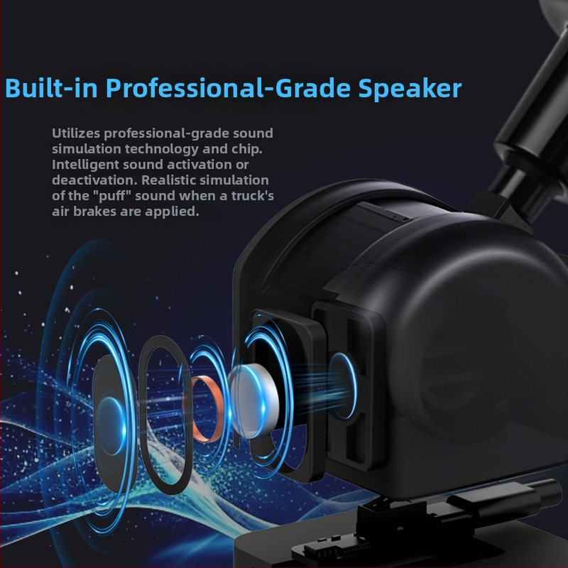 ODDOR O-HBAir PC-USB Oro stabdžių modulis krovininiams žaidimams — PC pusės suderinamumas, USB-C, Medžiaga PC/ABS/aliuminio lydinys, 540 g, Kilmė Liaoning