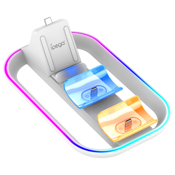 3-u-1 punjač za PS5 Portal i PS5 kontroler s RGB osvjetljenjem, USB-C sučelje, ABS materijal