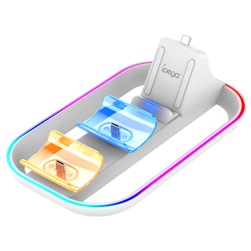 3-u-1 punjač za PS5 Portal i PS5 kontroler s RGB osvjetljenjem, USB-C sučelje, ABS materijal