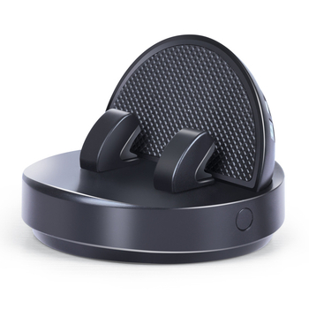 Suport pentru telefon auto, pe bord, rotire de 360°, iluminat, montaj cu bandă adezivă, pentru navigație și placă temporară de parcare