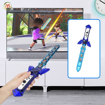 Set 9 în 1 accesorii sport somatosenzoriale pentru Switch – interfață USB, construcție ABS, include crose de golf x2, mânere mici x2, curea pentru picior x2, rachete de tenis x2, sabie