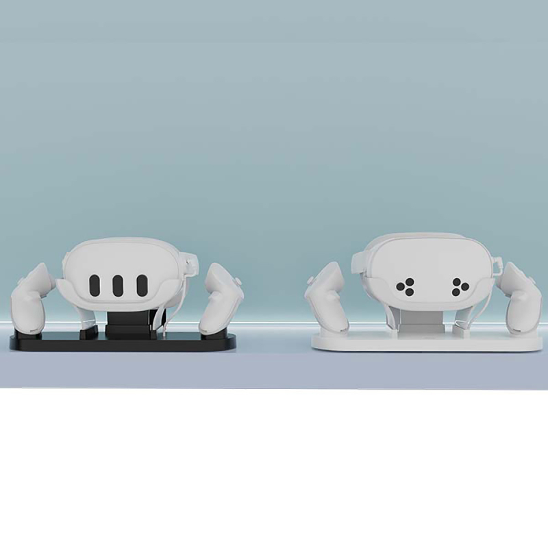 Dock de încărcare Meta Quest 3S pentru controlerele Quest 3, material ABS, model HBV-637, stocare