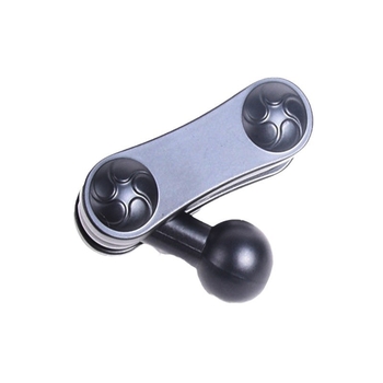 Suport auto din aliaj de aluminiu pentru telefoane, design universal, extensie cu articulație sferică de 17 mm
