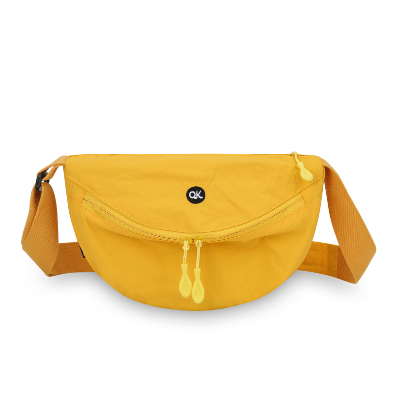 Geantă crossbody pentru femei, formă pătrată orizontală, nylon, fermoar, buzunar interior cu fermoar laminat, Primăvara 2025