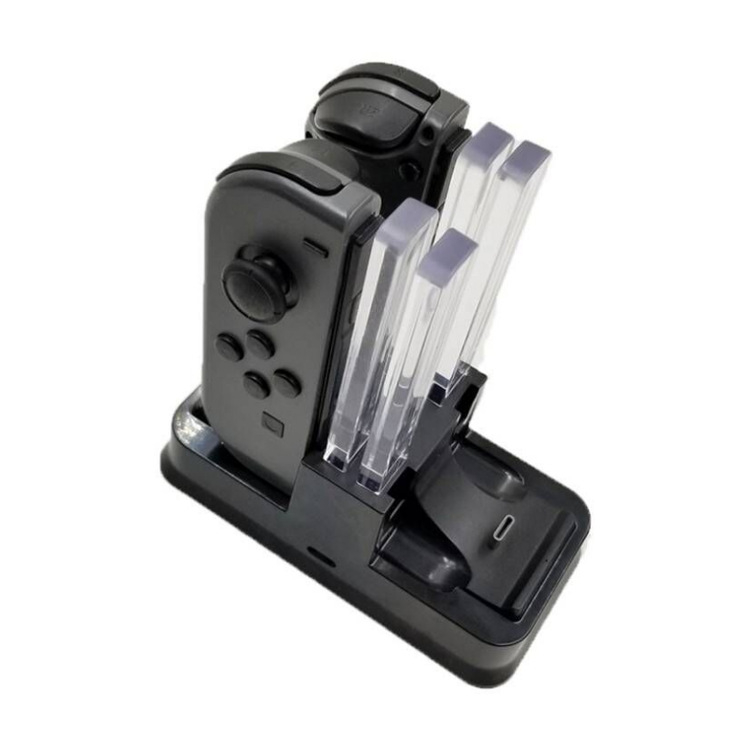 Φορτιστής βάσης Nintendo Switch για Joy-Con και Pro Controller – 4 θύρες φόρτισης, Type-C διεπαφή, Plug-and-Play, ABS πλαστικό, Πολύχρωμο LED ενδεικτικό