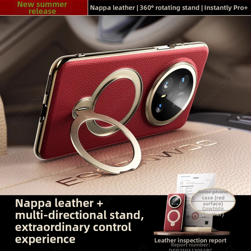 Pouzdro Huawei Mate70 Pro z pravej kože, ochranný kryt s držiakom a magnetickým priťahovaním, proti pádu