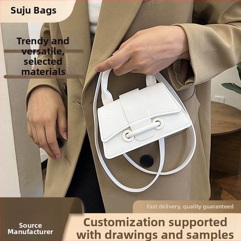 Ženska crossbody torbica, urbana jednostavnost, PU koža, horizontalno kvadratni oblik, zatvarač s poklopcem, unutarnja ID džep