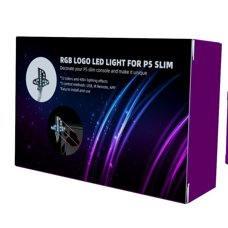 PS5 Pro Logo Svjetlo – USB Napajano Logo Atmosferska Lampa za PS5, 3.5×3.5 cm, KLFP004, kolingtech