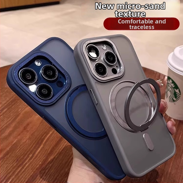 Xiangqian Otáčajúci magnetický držiak pre púzdro iPhone — matný akrylát, proti pádu, nárazuvzdorný, magnetický, odvádzanie tepla