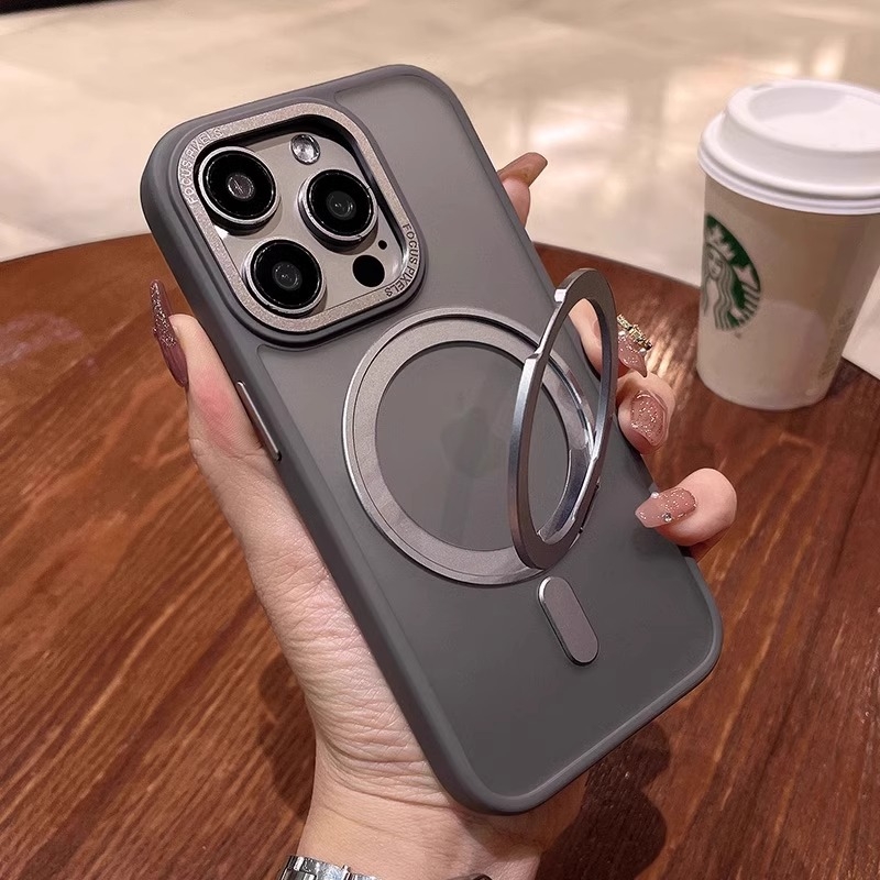 Xiangqian Suport Rotativ MagSafe pentru husă iPhone — acrilic mat, anti-cădere, rezistență la șocuri, magnetic, disipare căldură