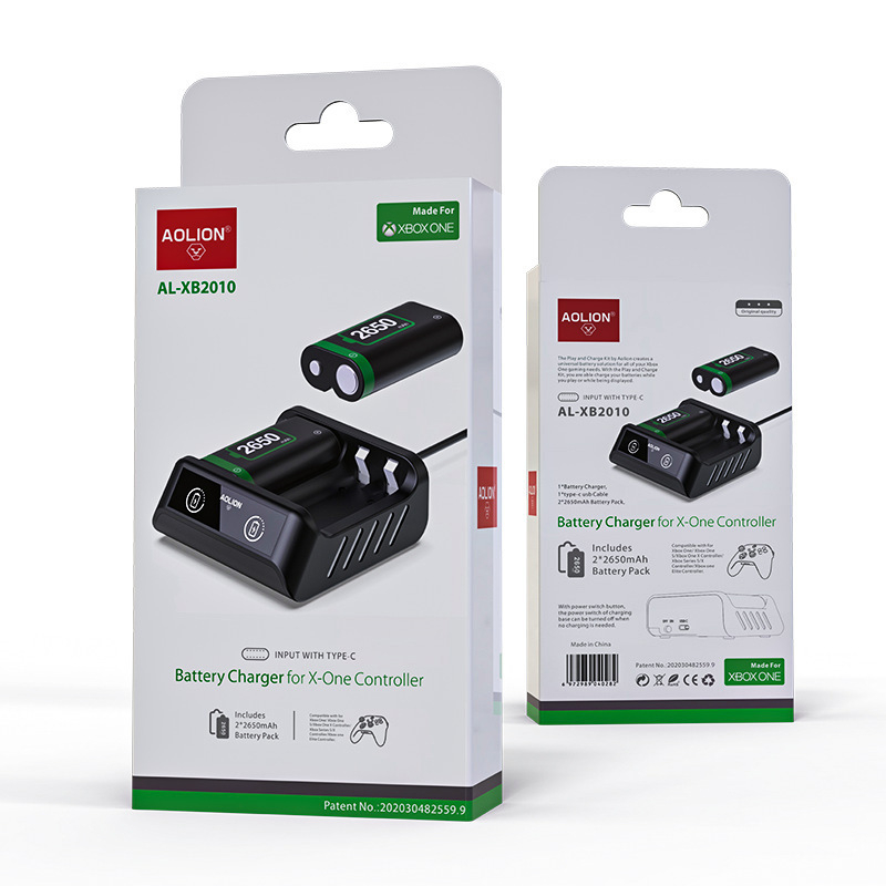 Σετ μπαταριών Xbox Series X Controller – 2650mAh Ασύρματος Διπλός Φορτιστής με Γραφένιο Κύτταρα (Περιλαμβάνει Θήκη Μπαταριών, 2 Μπαταρίες, Type-C Καλώδιο)