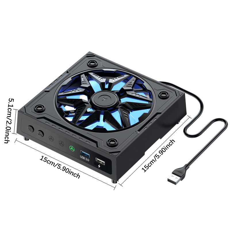 Ανεμιστήρας ψύξης Xbox Series X με RGB φωτισμό – OEM κατασκευή, ABS περίβλημα, περιλαμβάνει προστατευτικά δίκτυα προστασίας από τη σκόνη και σιλικόν τάπες