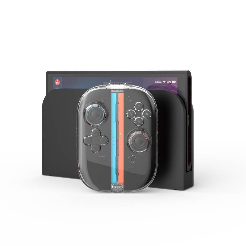 JYS Switch2 Joy-Con lijevi i desni kontroleri, kristalna kućica za kartice igara, prozirna PC kutija za pohranu (Model JYS-NS2311)