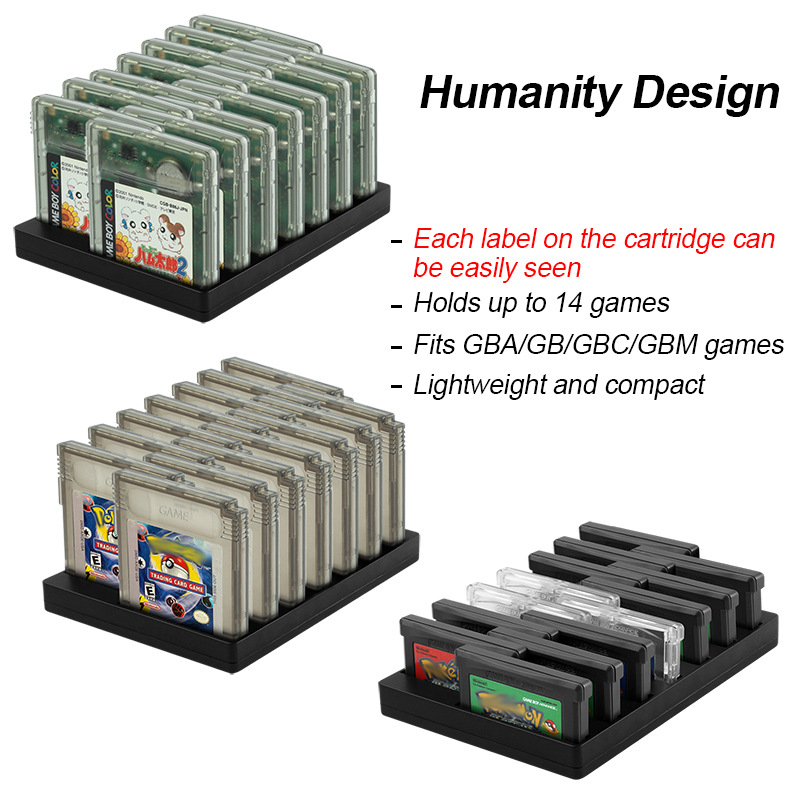 Higoplay Gba's 14-u-1 stalak za pohranu i prikaz igara za GBA, GB, GBC