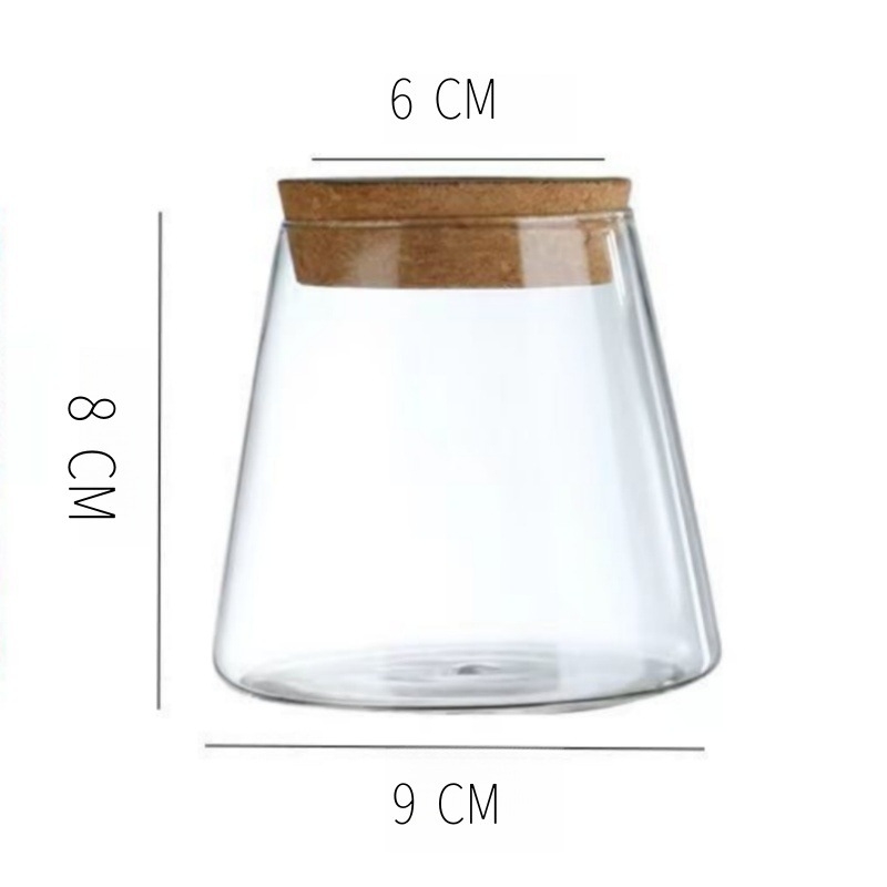 Vulkāniskais mikrou ainavu pudele – augstas borosilikāta stikla, Independence zīmols, kartona iepakojums, galda dekors