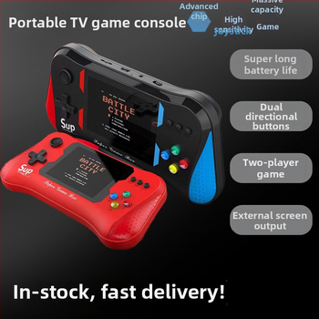 Prenosná retro herná konzola pre dvoch hráčov, 8-bitový OS, 256 MB pamäti, USB rozhranie