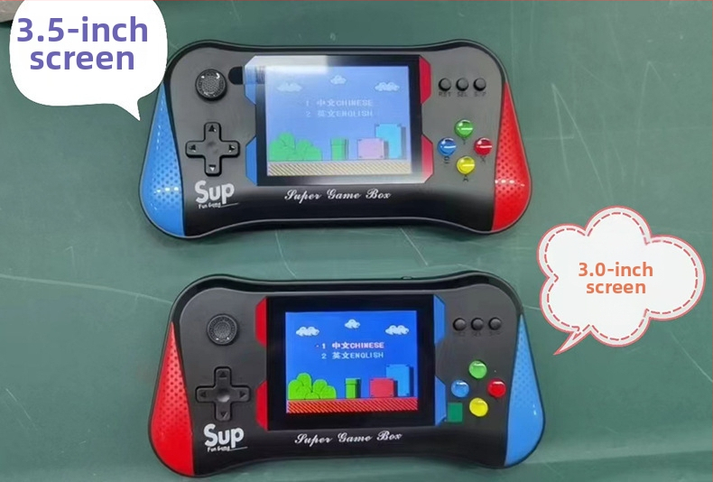 Prenosná retro herná konzola pre dvoch hráčov, 8-bitový OS, 256 MB pamäti, USB rozhranie