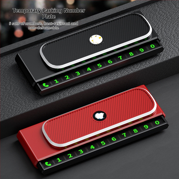 Pagaidu stāvvietas kartīte automobiļim, centrālās konsole dekors, plastmasa, modelis Leyi, bez logotipa, bez personalizācijas