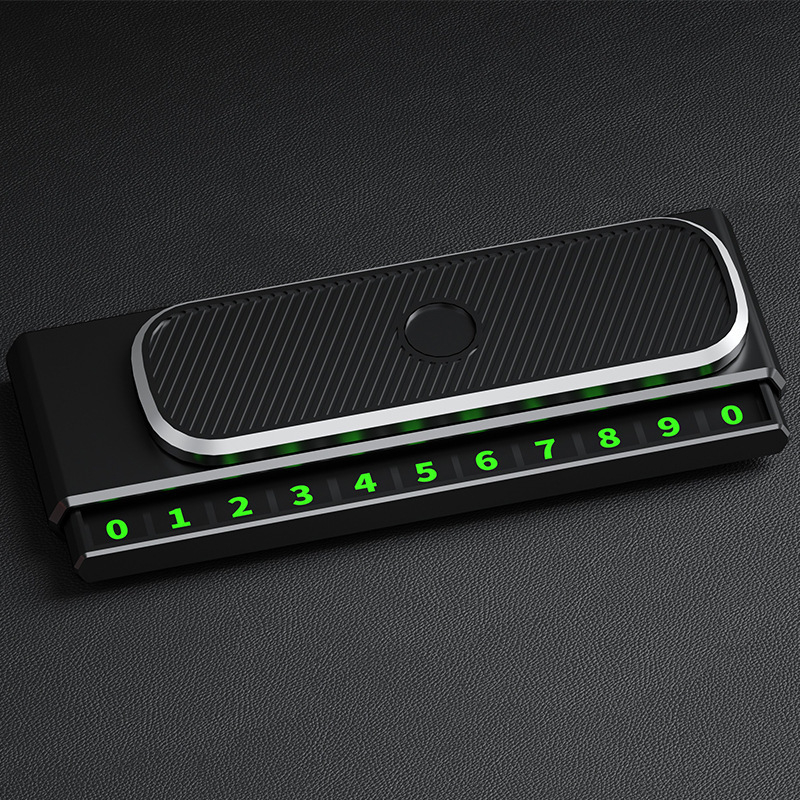 Pagaidu stāvvietas kartīte automobiļim, centrālās konsole dekors, plastmasa, modelis Leyi, bez logotipa, bez personalizācijas