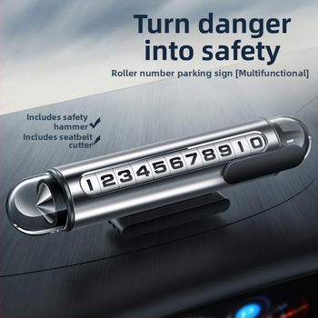 Naboo Road G3 metāla automobiļa tālruņa numura displeja plāksne – pagaidu stāvvietas numura displejs, svars 100 g