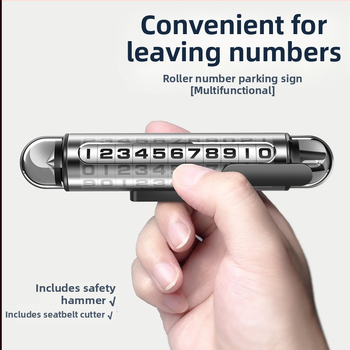 Naboo Road G3 metāla automobiļa tālruņa numura displeja plāksne – pagaidu stāvvietas numura displejs, svars 100 g