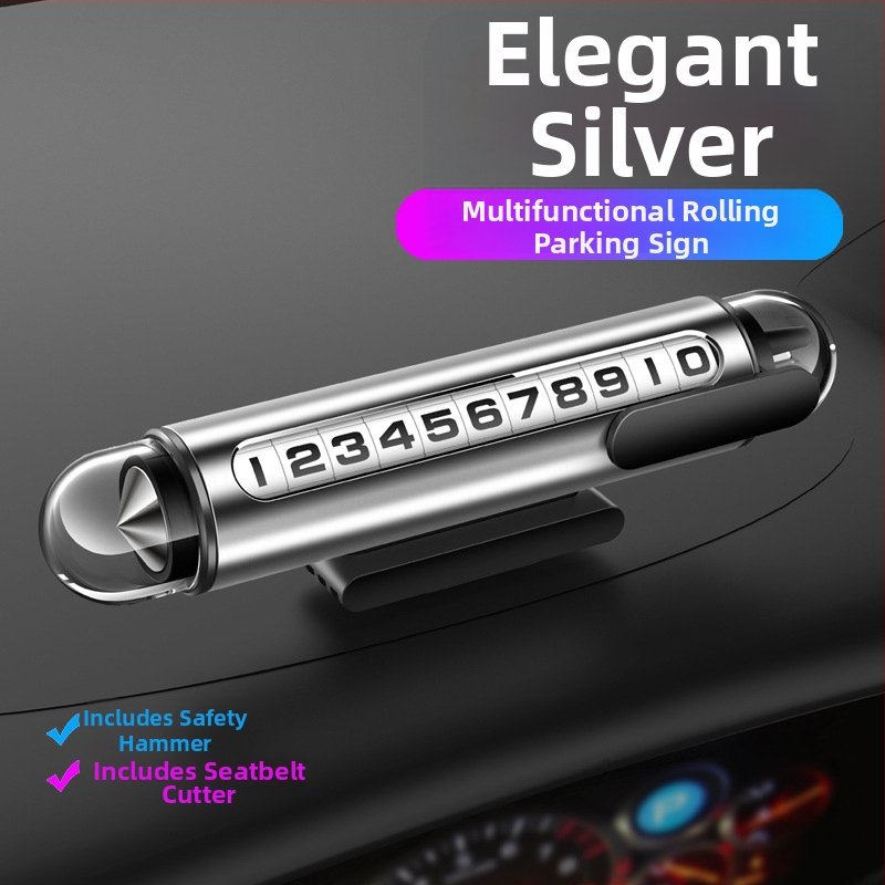 Naboo Road G3 metāla automobiļa tālruņa numura displeja plāksne – pagaidu stāvvietas numura displejs, svars 100 g