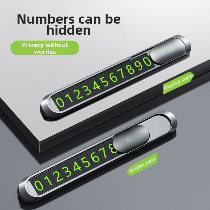 Slēgta metāla automašīnas stāvvietas plāksne, spīd, ar logotipa druku