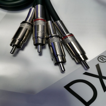DX 011 2RCA to 2RCA Lotus audio/video kabel – niklani, jezgro od čistog bakra, bakreni vodiči bez oksidacije, za računalo i TV