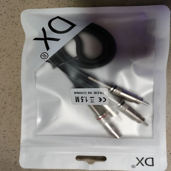 DX 011 2RCA to 2RCA Lotus audio/video kabel – niklani, jezgro od čistog bakra, bakreni vodiči bez oksidacije, za računalo i TV