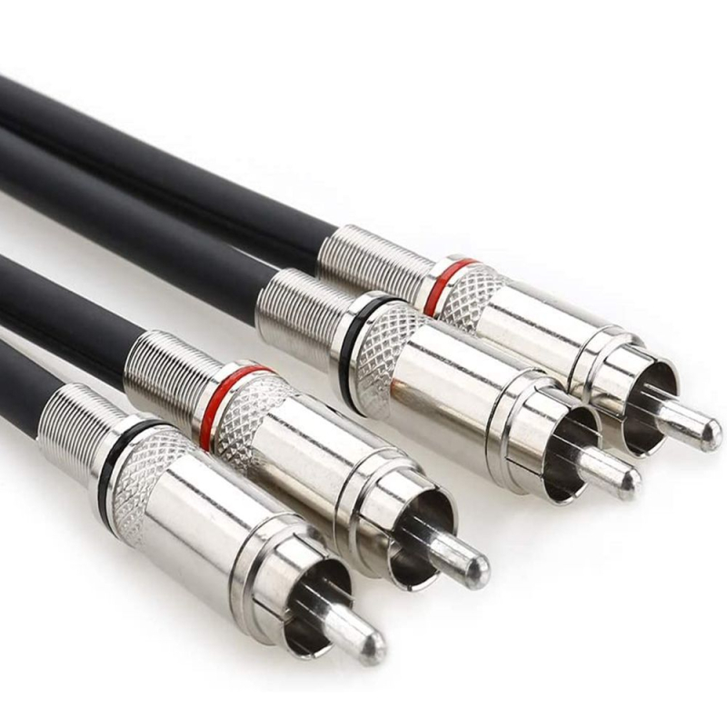 DX 011 2RCA to 2RCA Lotus audio/video kabel – niklani, jezgro od čistog bakra, bakreni vodiči bez oksidacije, za računalo i TV