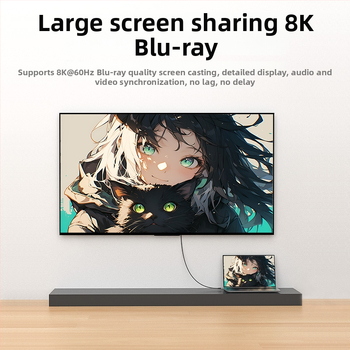 USB4 USB-C datu kabelis, 40Gbps, 8K video, 240W ātra uzlāde, CCC sertificēts