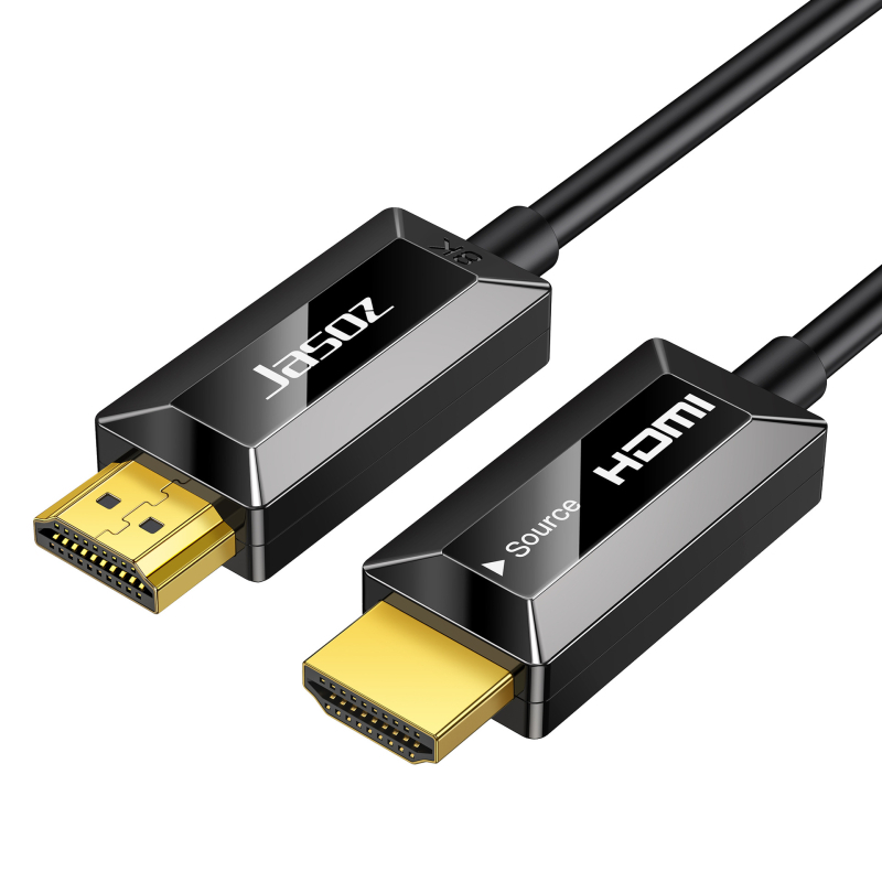 Cablu HDMI din fibra opticǎ, HDMI 2.1, suport 8K, conectori placati cu aur, lungimi până la 50 m