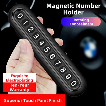 Pagaidu stāvvietas plāksne ar magnētisku stiprinājumu, modelis X07, materiāls plastmasa, izcelsme Shenzhen, logotipa druka pieejama