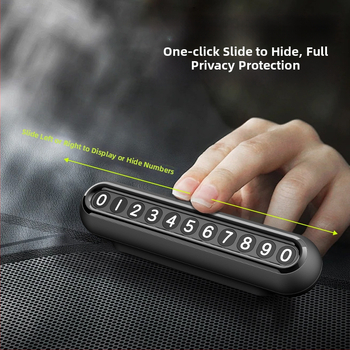 Pagaidu stāvvietas plāksne ar magnētisku stiprinājumu, modelis X07, materiāls plastmasa, izcelsme Shenzhen, logotipa druka pieejama