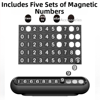 Pagaidu stāvvietas plāksne ar magnētisku stiprinājumu, modelis X07, materiāls plastmasa, izcelsme Shenzhen, logotipa druka pieejama