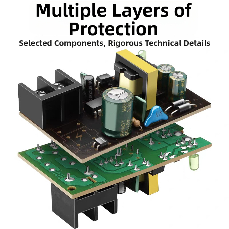 Išorinis stebėjimo maitinimo šaltinis, 12V 2.5A 24W, sieninis montavimas, perjungiamasis maitinimo šaltinis, tinklo HD kamerai