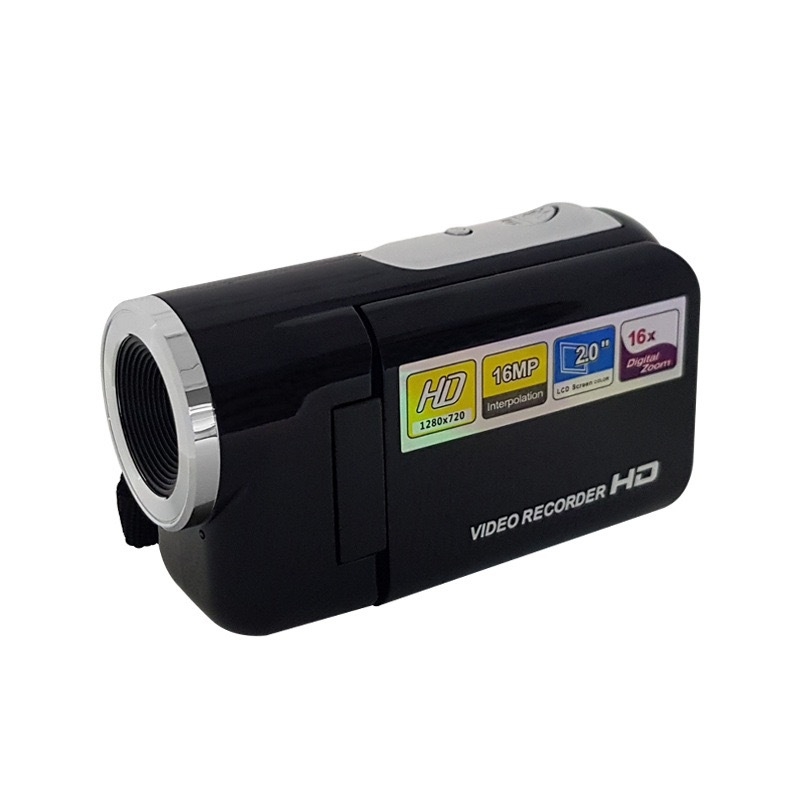 DV20 Mini Cameră Digitală cu Senzor CMOS, Zoom optic 16x, Rezoluție 16 MP, Memorie internă 16 GB